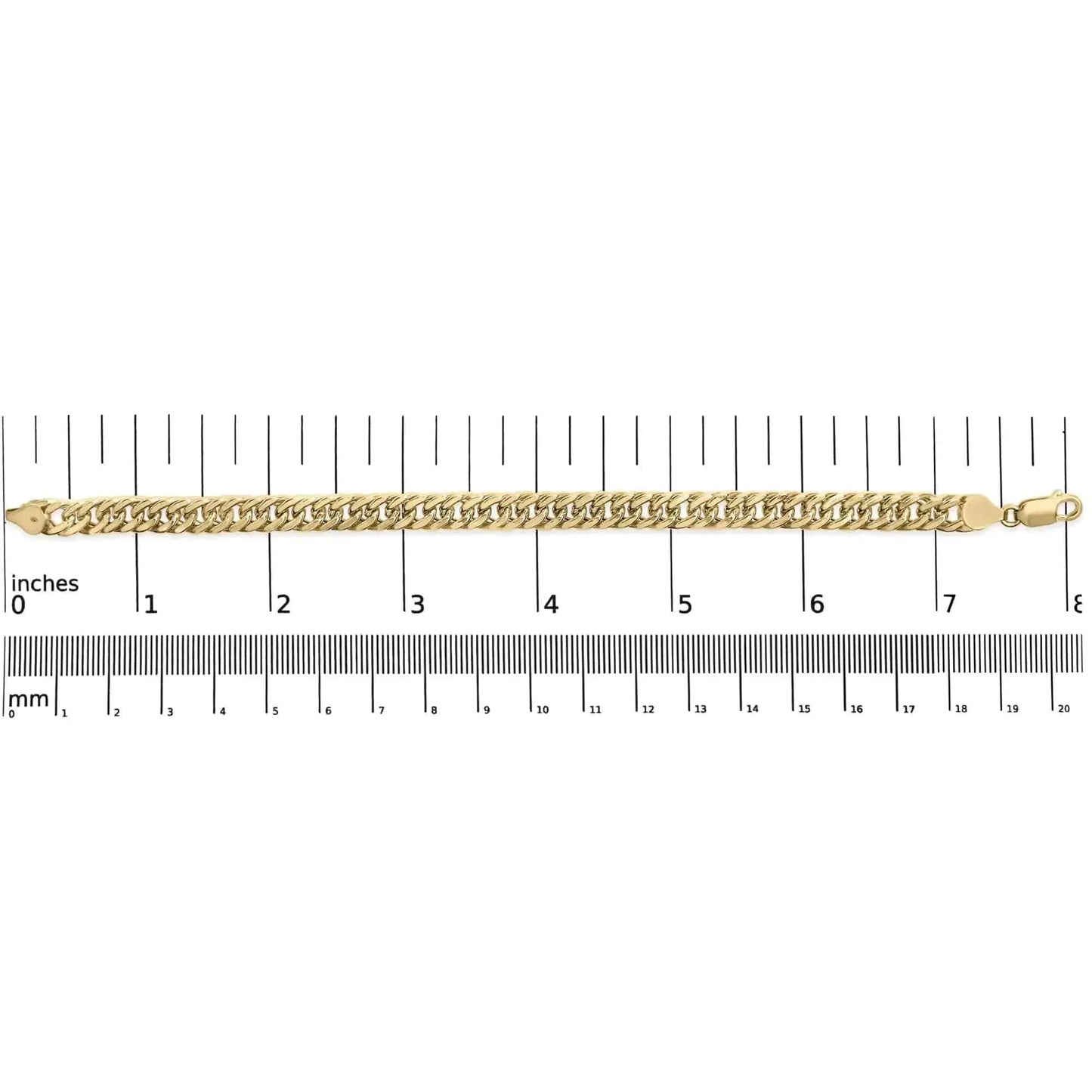 10K Yellow Gold Cuban Link Bracelet - 8.5 Inches Fair Prices Online
