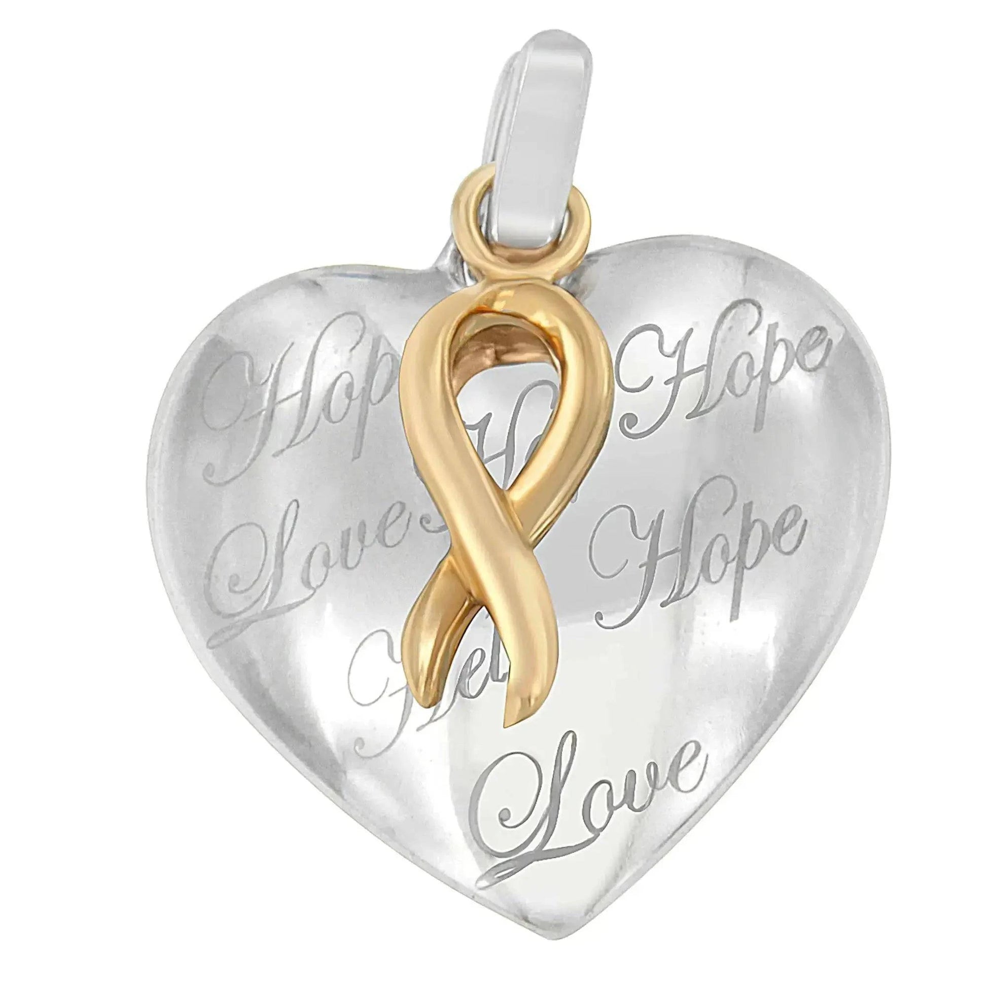 10K Yellow Gold Over Silver Heart Pendant Necklace Fair Prices Online