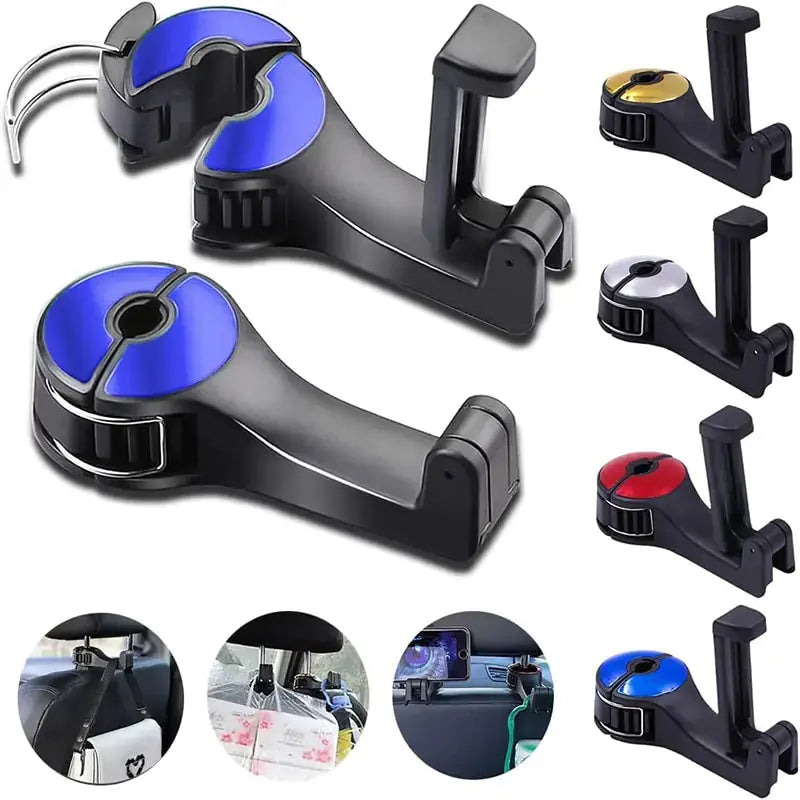 2-in-1 Car Headrest Hook & Phone Holder Fair Prices Online