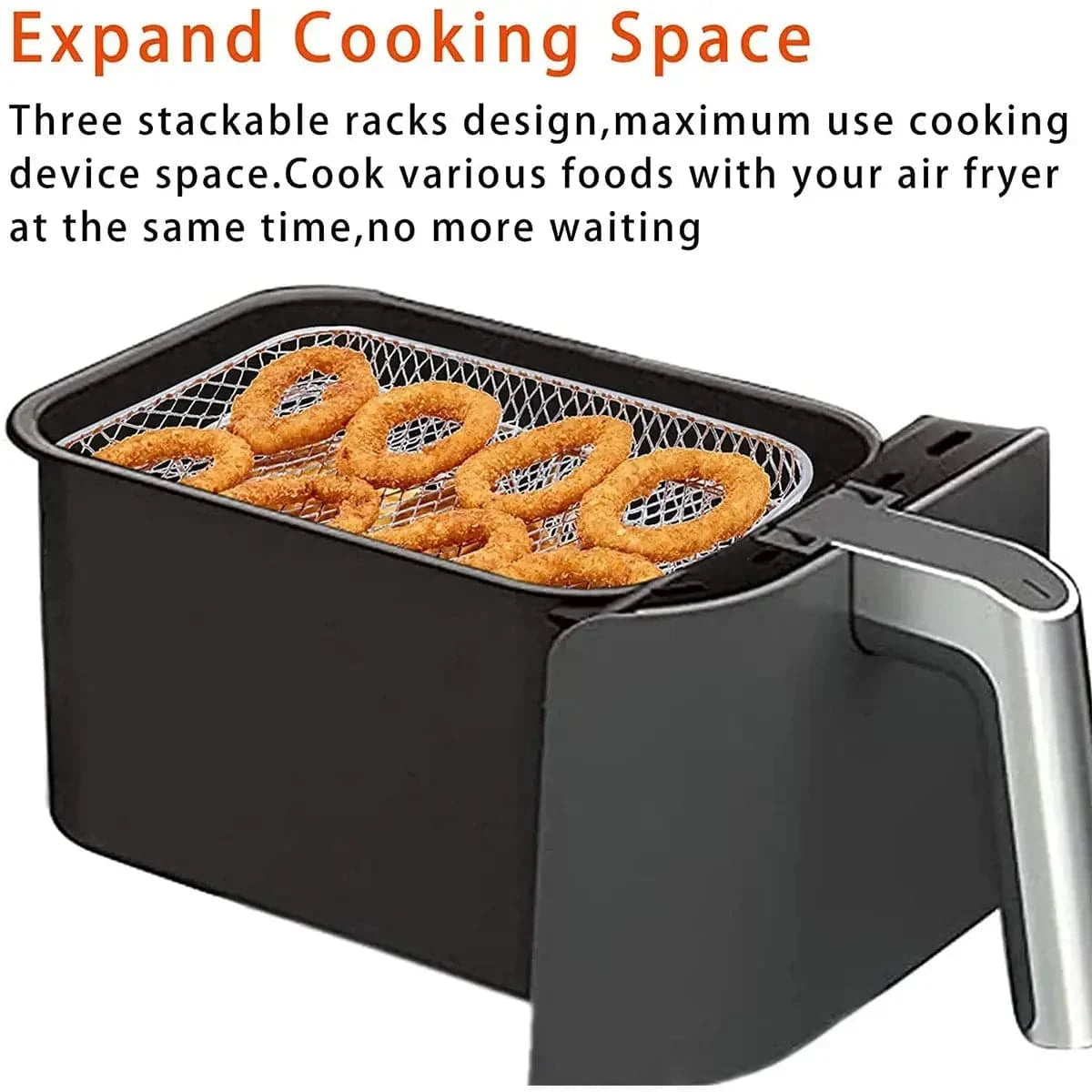 3-layers Air Fryer Rack Fair Prices Online