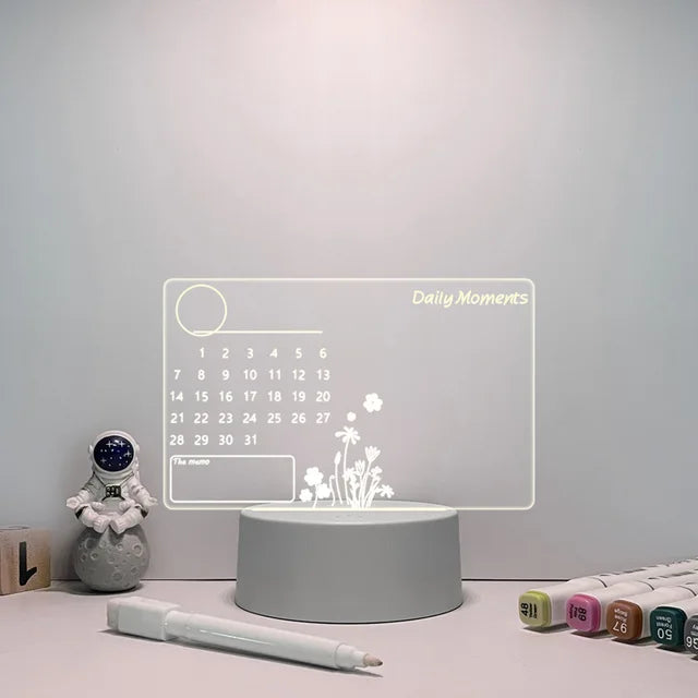 Night Light Changing Memo Board Creative Led Lamp Fair Prices Online