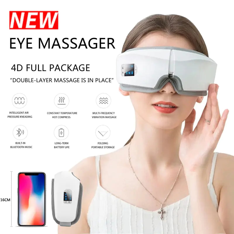 4D Smart Airbag Vibration Eye Care Massager Fair Prices Online