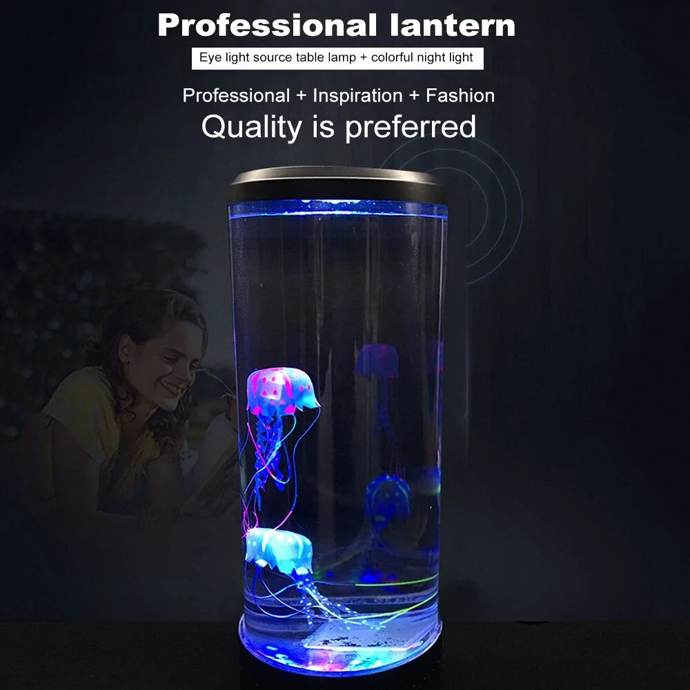 Color Changing LED Jellyfish Aquarium Night Light with USB Charging Fair Prices Online