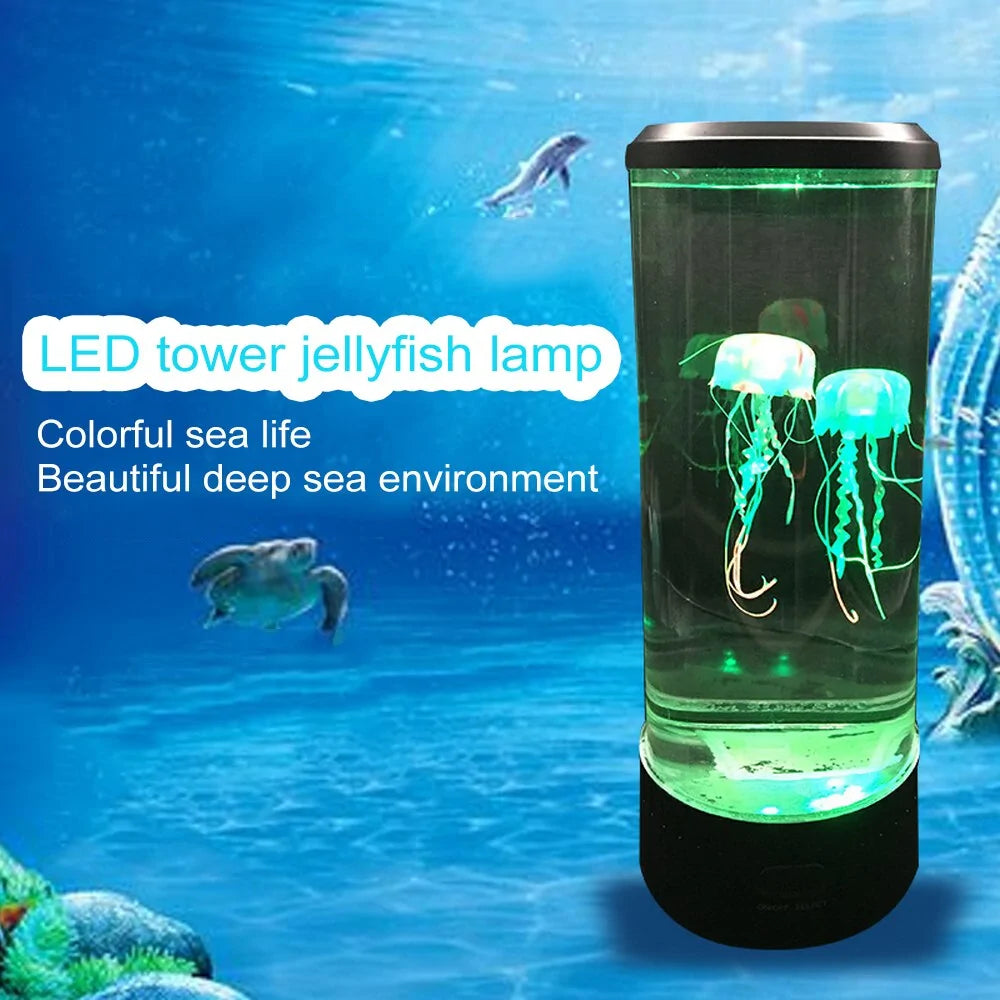 Color Changing LED Jellyfish Aquarium Night Light with USB Charging Fair Prices Online