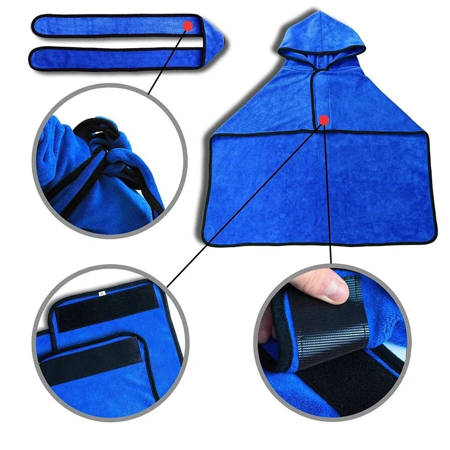 Soft Absorbent Pet Bathrobe with Drying Towel and Hat Fair Prices Online