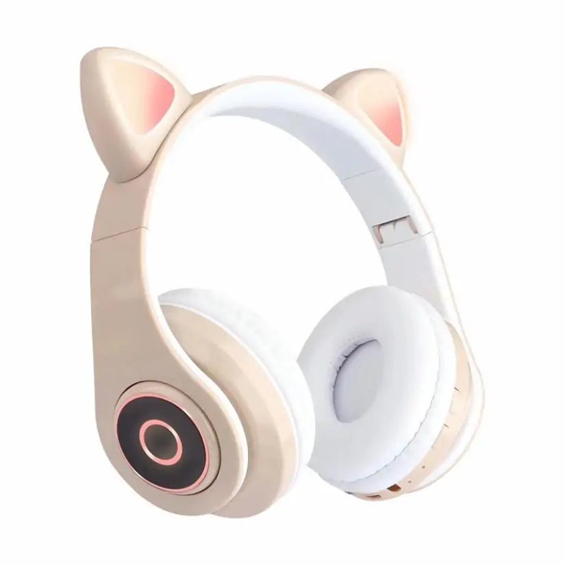 LED Cat Ear Bluetooth 5.0 Headphones with Noise Cancelling, Mic, TF Card Support Fair Prices Online