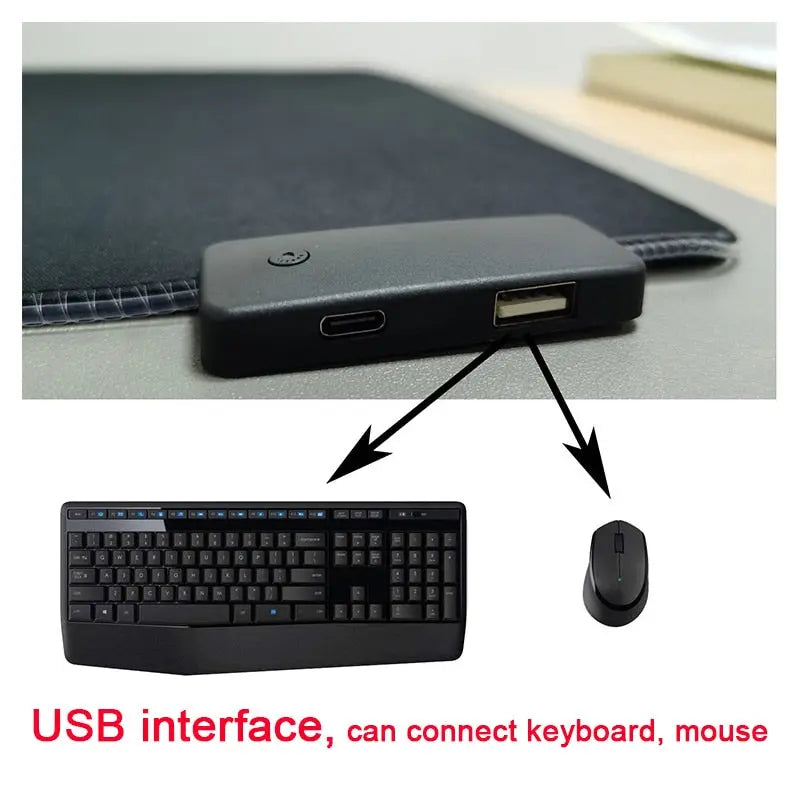 RGB Mouse Pad with Cable - Fair Prices Online