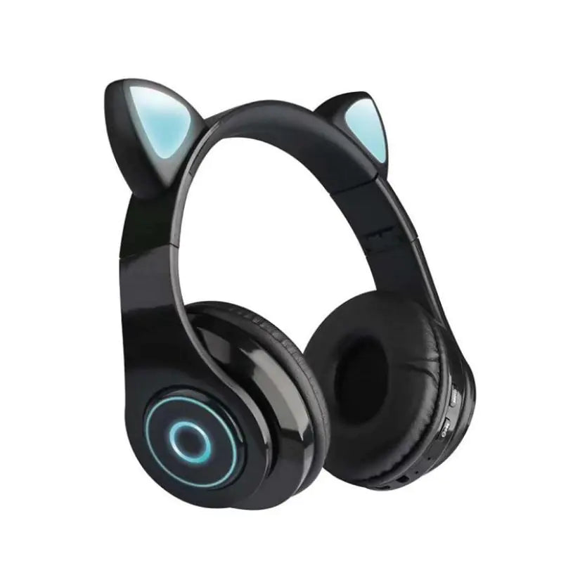 LED Cat Ear Bluetooth 5.0 Headphones with Noise Cancelling, Mic, TF Card Support Fair Prices Online