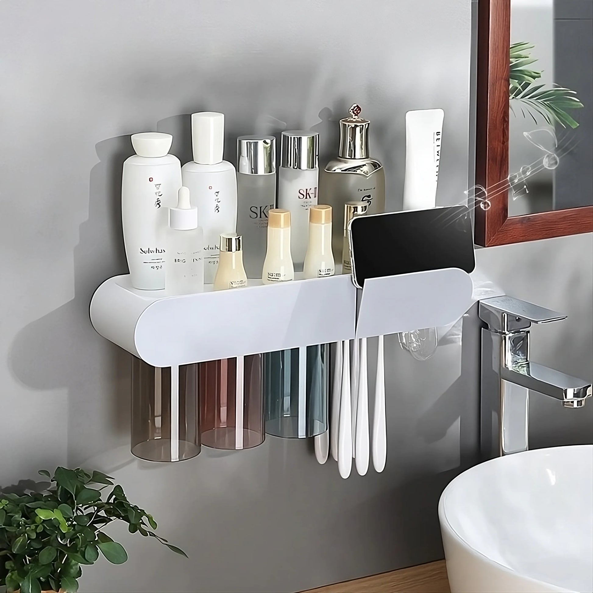 Convenient Toothbrush and Cosmetics Organizer Fair Prices Online