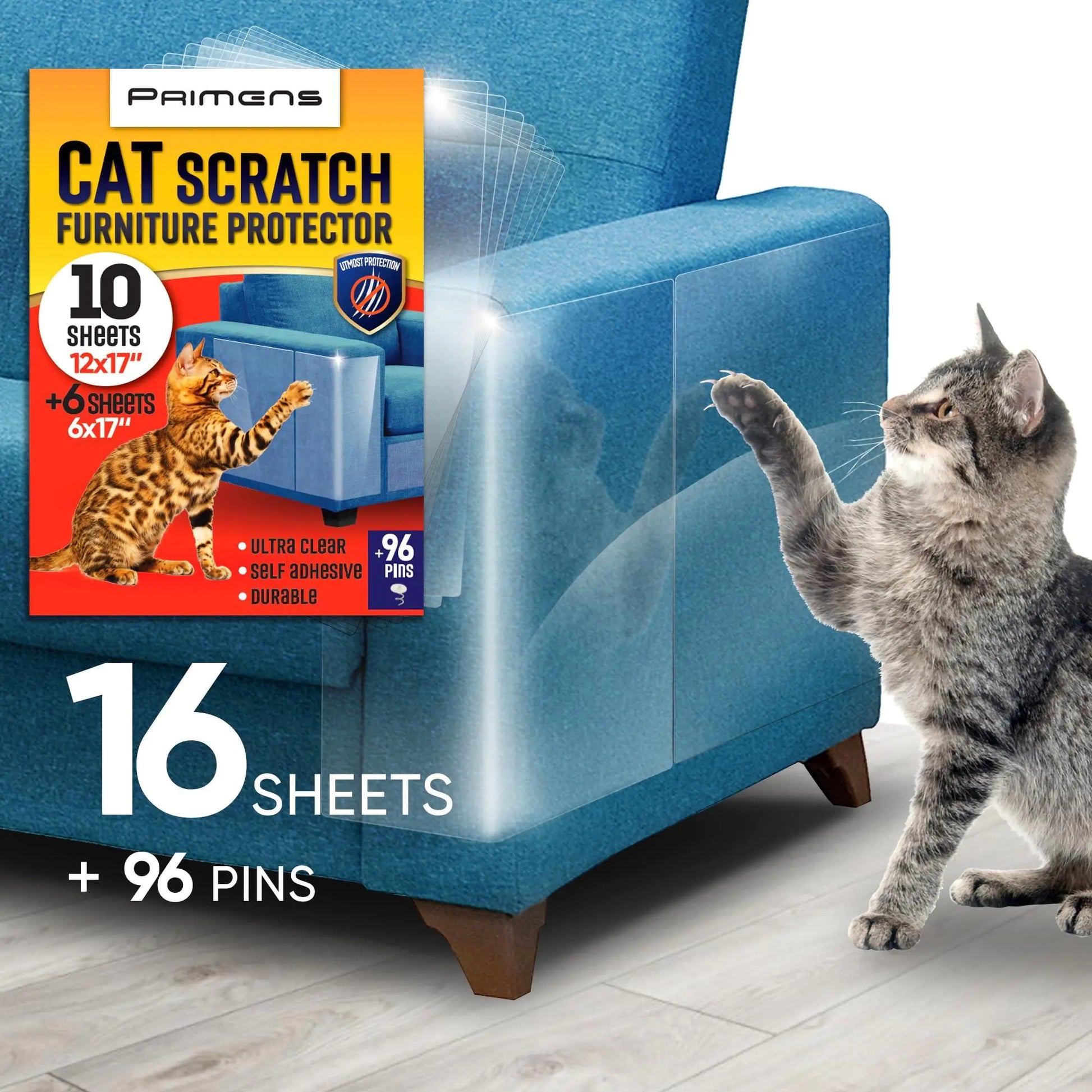 Heavy Duty Cat Scratch Deterrent Furniture Protectors for Sofa Clear 16 Sheets Fair Prices Online