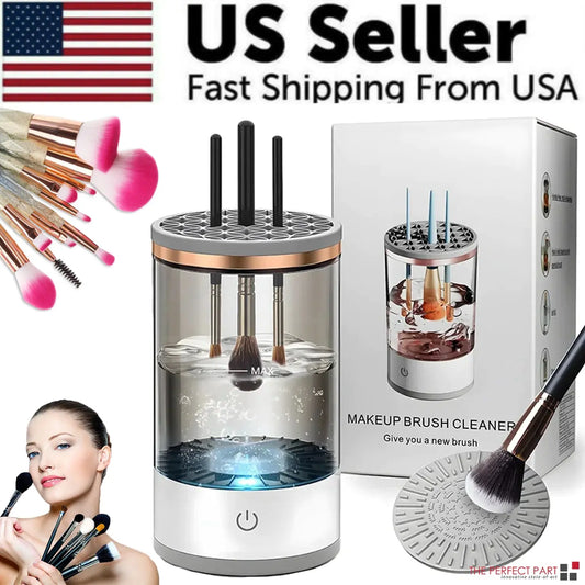 Automatic Brush Cleaner Electric Makeup Brush Cleaning Machine Fast Clean Dryer Fair Prices Online