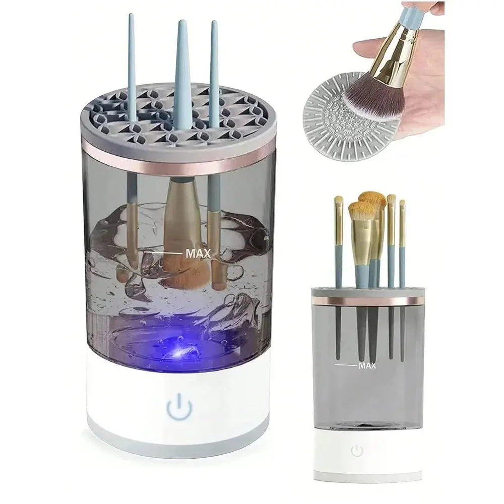 Automatic Brush Cleaner Electric Makeup Brush Cleaning Machine Fast Clean Dryer Fair Prices Online