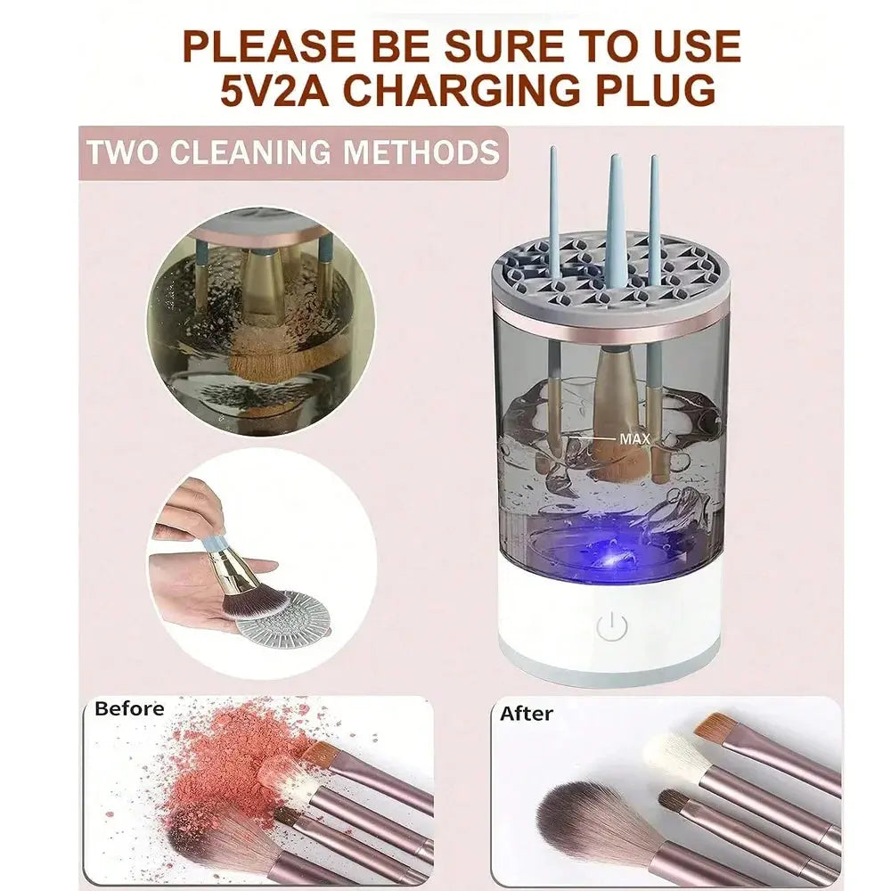 Automatic Brush Cleaner Electric Makeup Brush Cleaning Machine Fast Clean Dryer Fair Prices Online