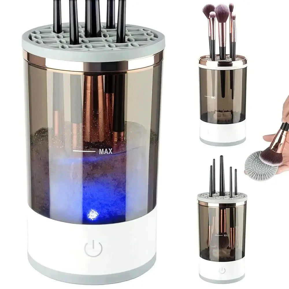 Automatic Brush Cleaner Electric Makeup Brush Cleaning Machine Fast Clean Dryer Fair Prices Online