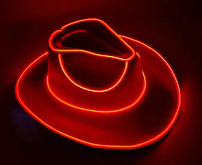 Carnival Party LED Wireless Fluorescent Colorful Cowboy Flashing Hat Fair Prices Online