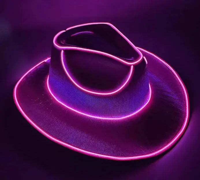 Carnival Party LED Wireless Fluorescent Colorful Cowboy Flashing Hat Fair Prices Online