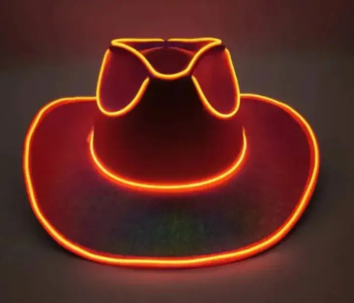 Carnival Party LED Wireless Fluorescent Colorful Cowboy Flashing Hat Fair Prices Online