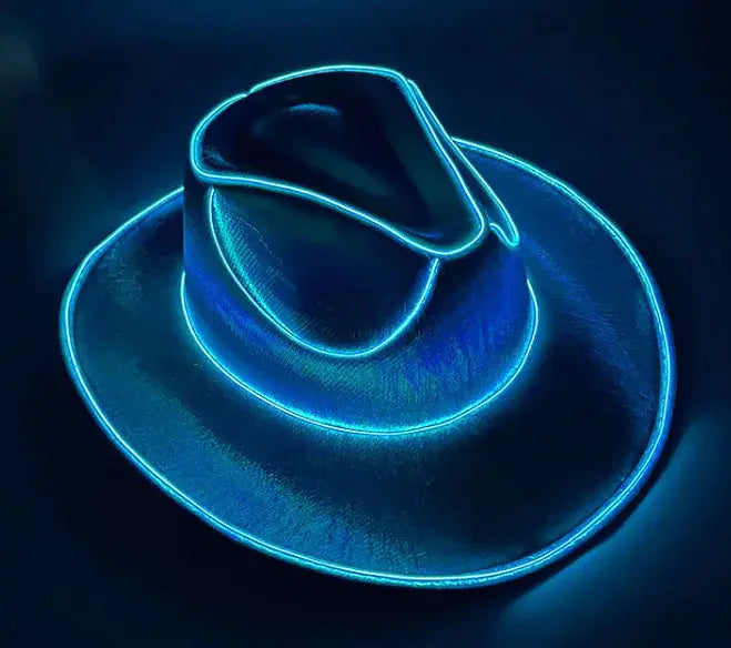 Carnival Party LED Wireless Fluorescent Colorful Cowboy Flashing Hat Fair Prices Online