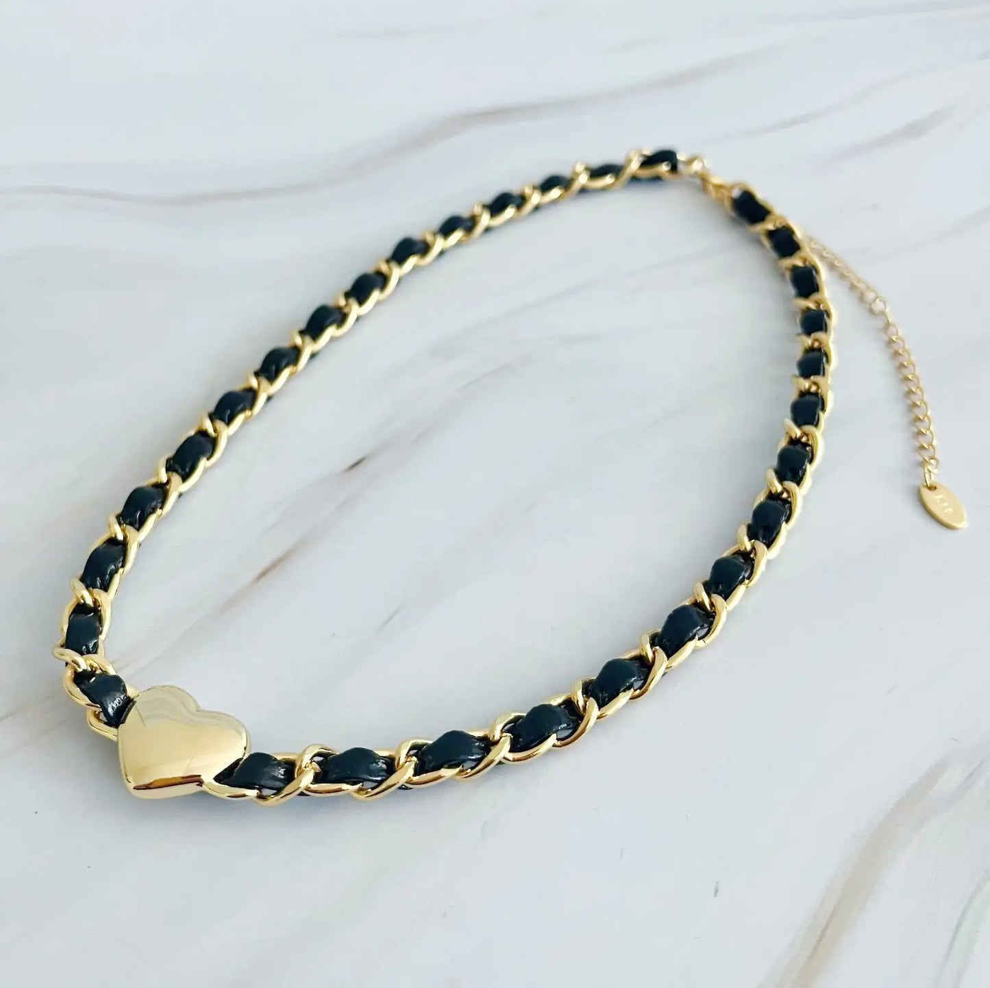 Edgy Heart Chain Choker Necklace Fair Prices Online