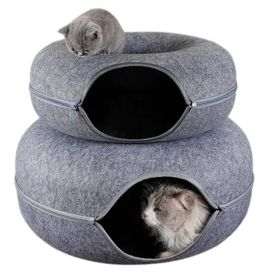 Donut Cat Bed Pet Cat Tunnel Interactive Game Toy Fair Prices Online