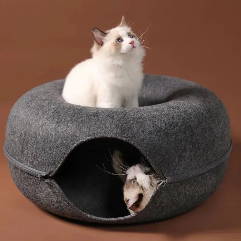 Donut Cat Bed Pet Cat Tunnel Interactive Game Toy Fair Prices Online