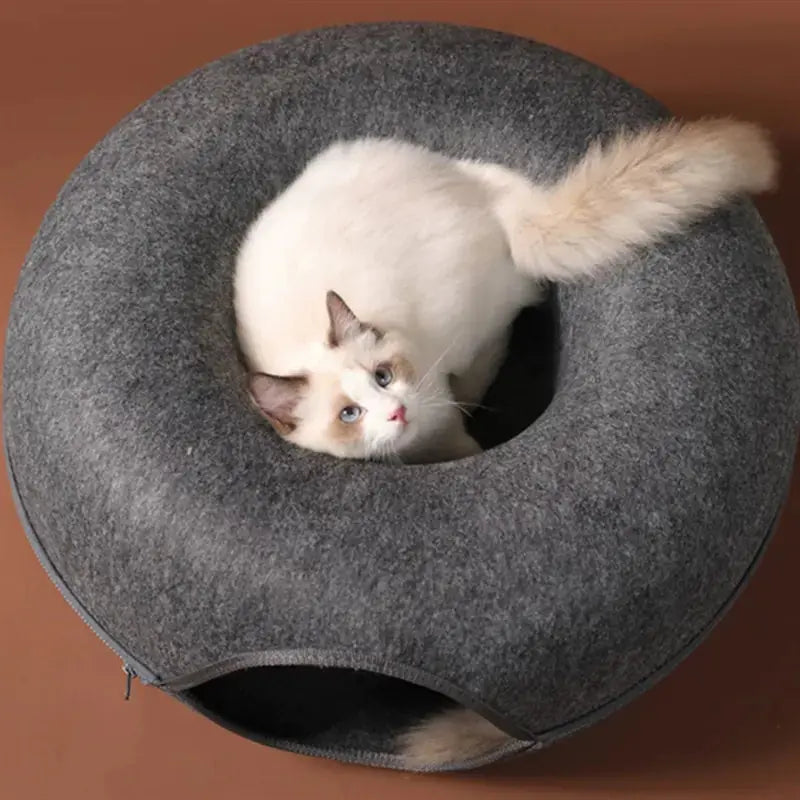 Donut Cat Bed Pet Cat Tunnel Interactive Game Toy Fair Prices Online