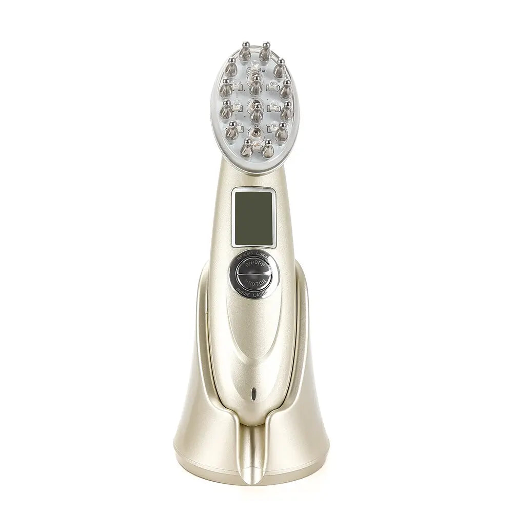 Electric Laser Hair Growth Comb Infrared EMS RF Vibration Massager Microcurrent Hair Care Hair Loss Treatment Hair Regrowth - Fair Prices Online