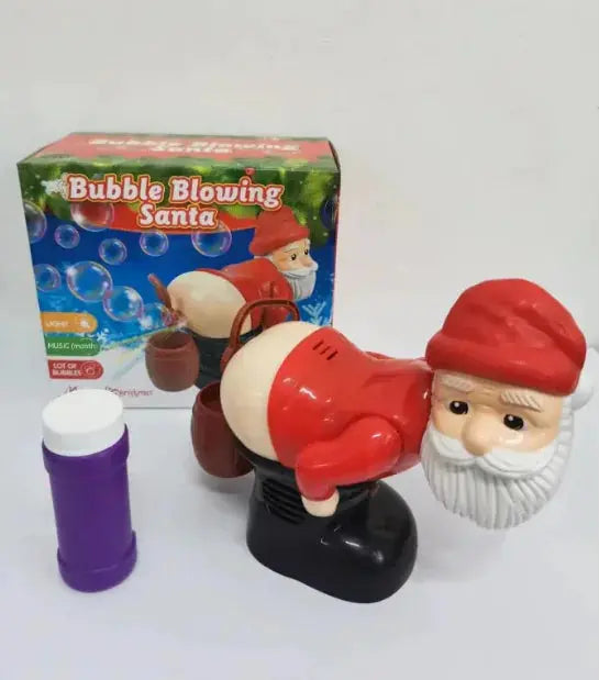 Electric Santa Claus Bubble Machine with Music & Light Fair Prices Online