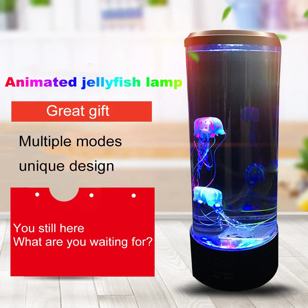 Color Changing LED Jellyfish Aquarium Night Light with USB Charging Fair Prices Online