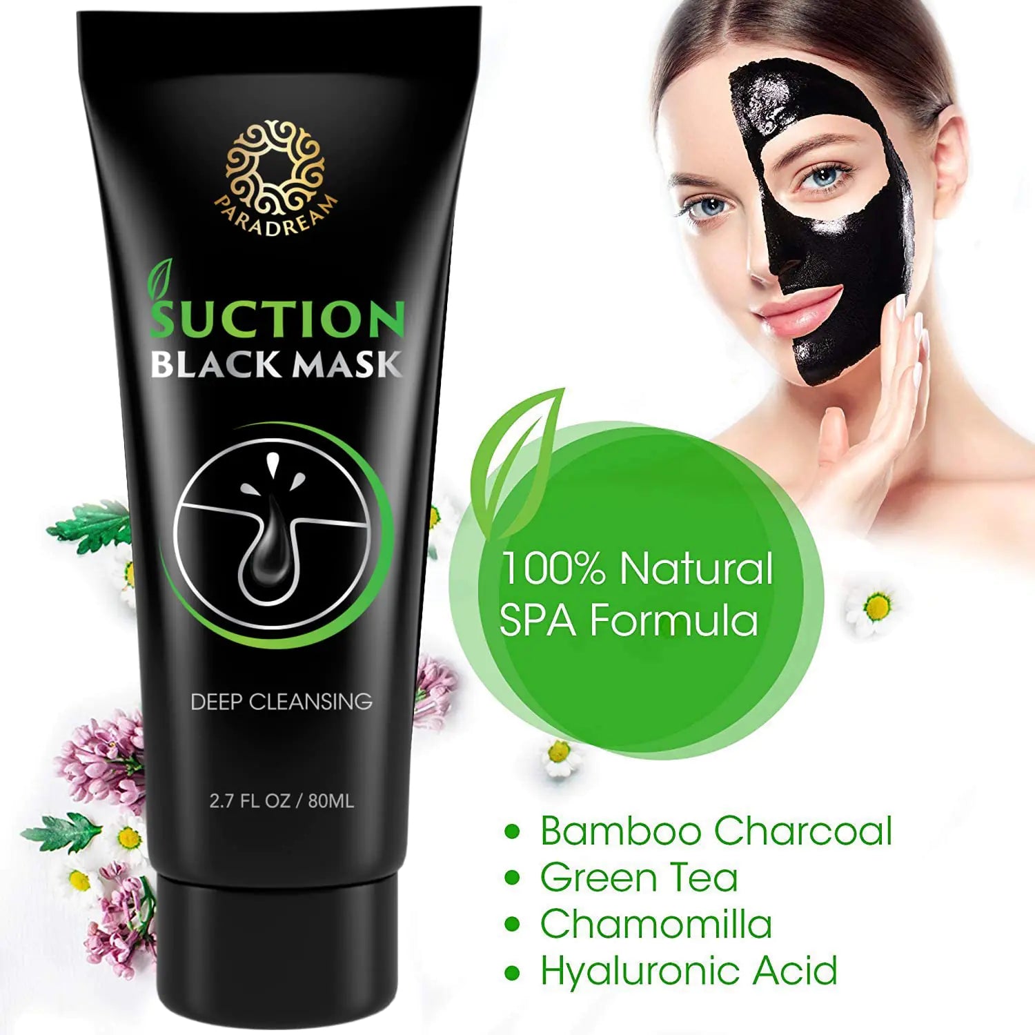 Blackhead Remover Mask, 80ML Purifying Peel Off Mask Remover Mask, Charcoal Face Mask for Deep Cleansing Blackheads Fair Prices Online