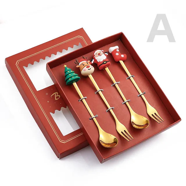 Christmas Cutlery Set: Festive Spoon and Fork Fair Prices Online