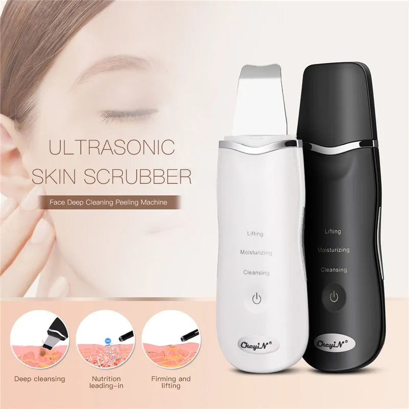 Ultrasonic Skin Scrubber  + Skin Rejuvenation Nano Face Mist Steamer Fair Prices Online