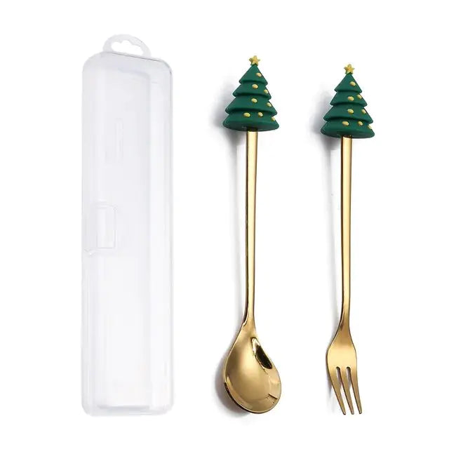 Christmas Cutlery Set: Festive Spoon and Fork Fair Prices Online