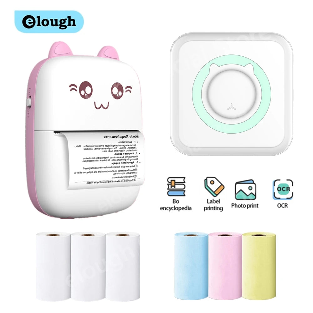 Elough-Mini Portable Sticker Label Printer Fair Prices Online