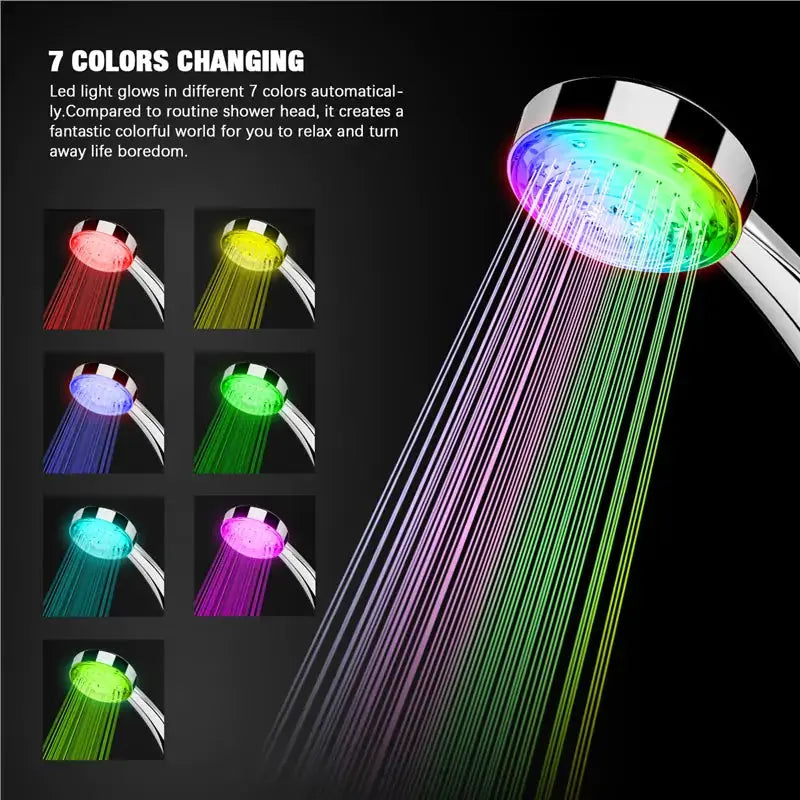 Light Up LED Head Shower Fair Prices Online