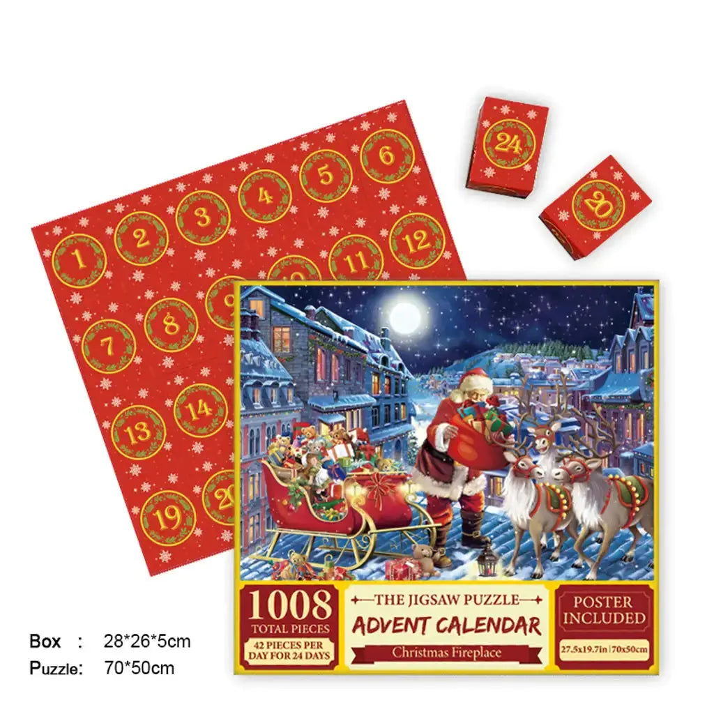 Merry Jigsaw Advent Calendar Puzzle Fair Prices Online