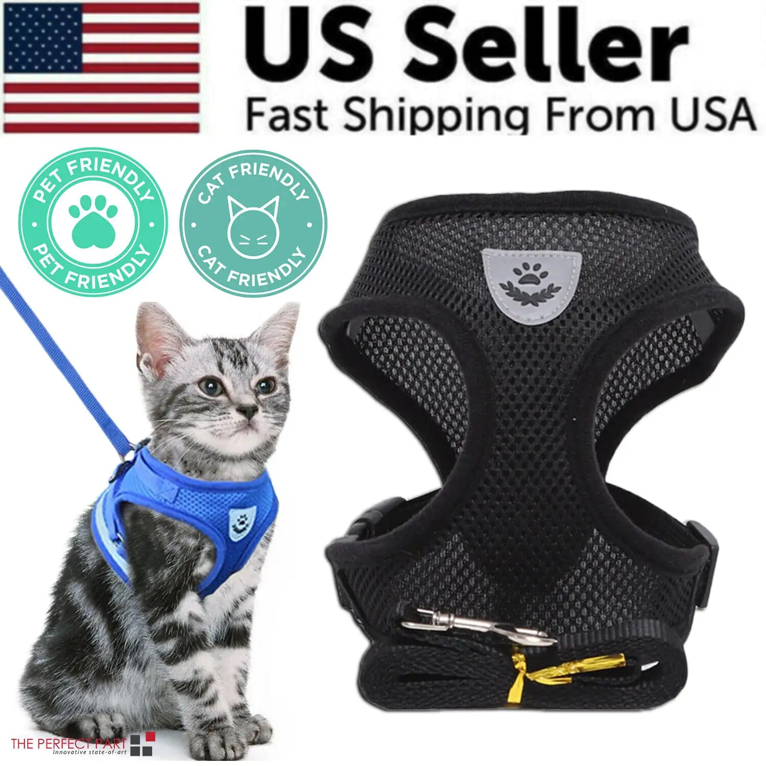 Cat Dog Pet Harness Adjustable Control Vest Dogs Reflective S M L XL Leash Fair Prices Online