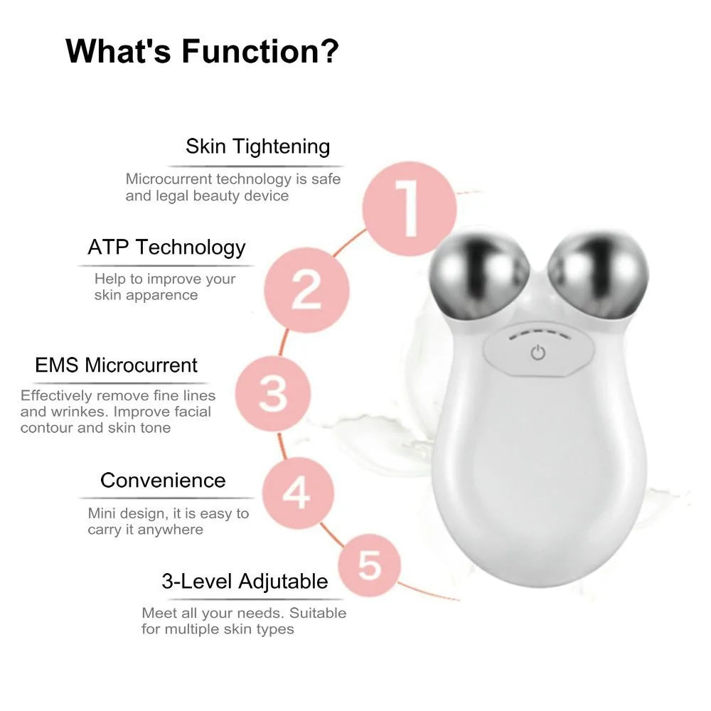 Facial Microcurrent Roller Massager: Face Lifting Device Fair Prices Online