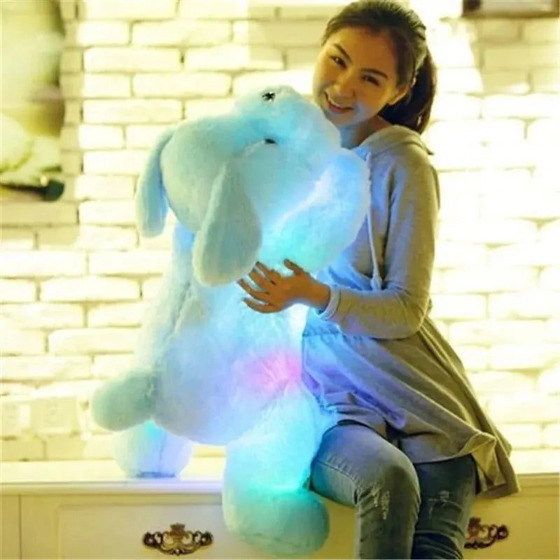 Plush Doll Luminous Dog 3 color LED Fair Prices Online