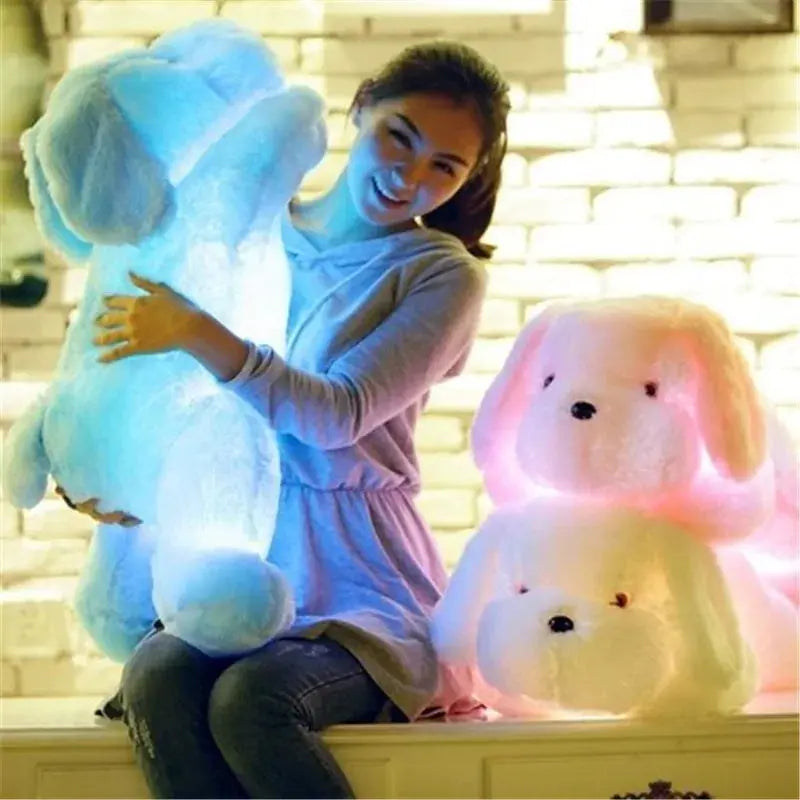 Plush Doll Luminous Dog 3 color LED Fair Prices Online