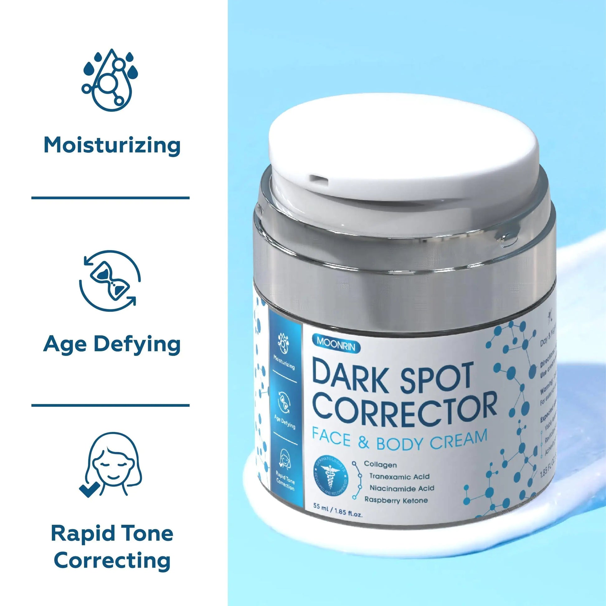 Dark Spot Remover for Face Body 1.85 fl oz 55 ml Moisturizing Skin with Collagen Fair Prices Online