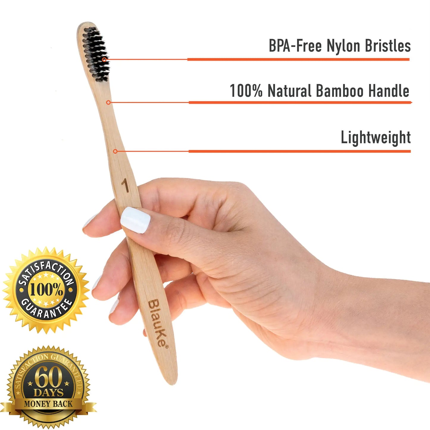 Bamboo Toothbrush Set 4-Pack - Bamboo Toothbrushes with Soft Bristles for Adults - Eco-Friendly, Biodegradable, Natural Wooden Toothbrushes Fair Prices Online