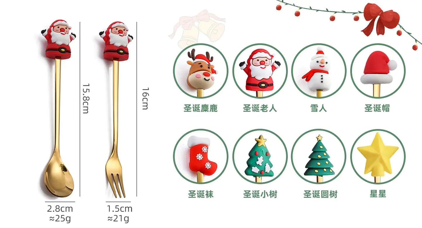 Christmas Cutlery Set: Festive Spoon and Fork Fair Prices Online