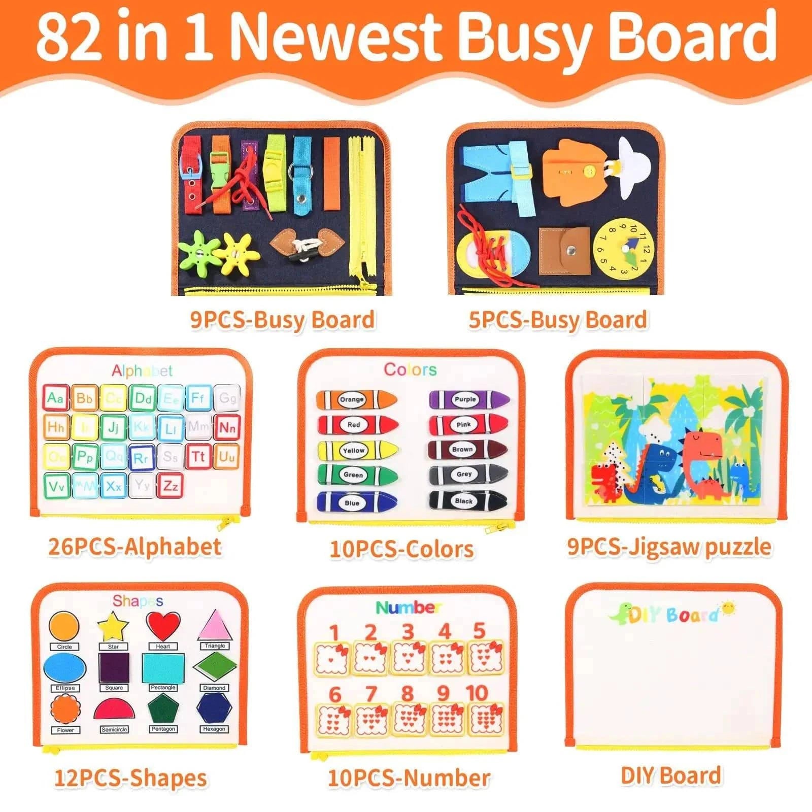 Toddler's Montessori Educational Busy Board Fair Prices Online