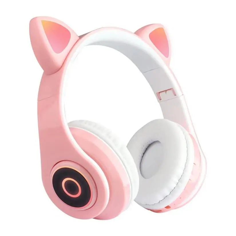 LED Cat Ear Bluetooth 5.0 Headphones with Noise Cancelling, Mic, TF Card Support Fair Prices Online