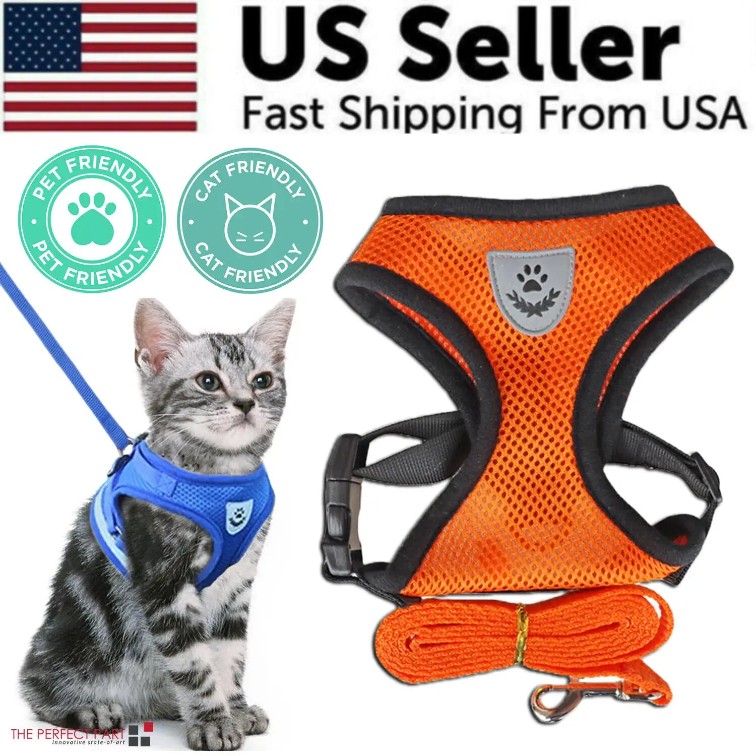 Cat Dog Pet Harness Adjustable Control Vest Dogs Reflective S M L XL Leash Fair Prices Online