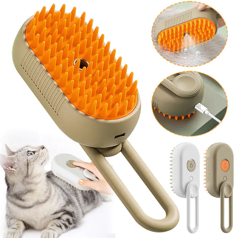 Cat Steam Brush Steamy Dog Brush 3 In 1 Electric Spray Cat Hair Brushes For Massage Pet Grooming Comb Hair Removal Combs Pet Products Fair Prices Online