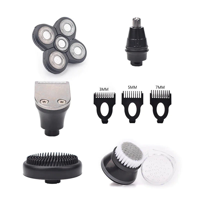 5-in-1 Rotary Electric Shaver 4D Rechargeable Bald Head Hair Beard Trimmer Razor Fair Prices Online