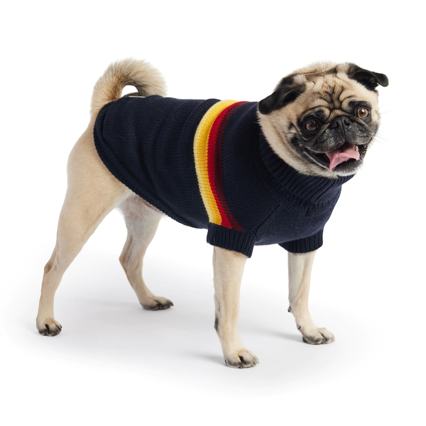 Navy Retro Knit Dog Sweater Fair Prices Online