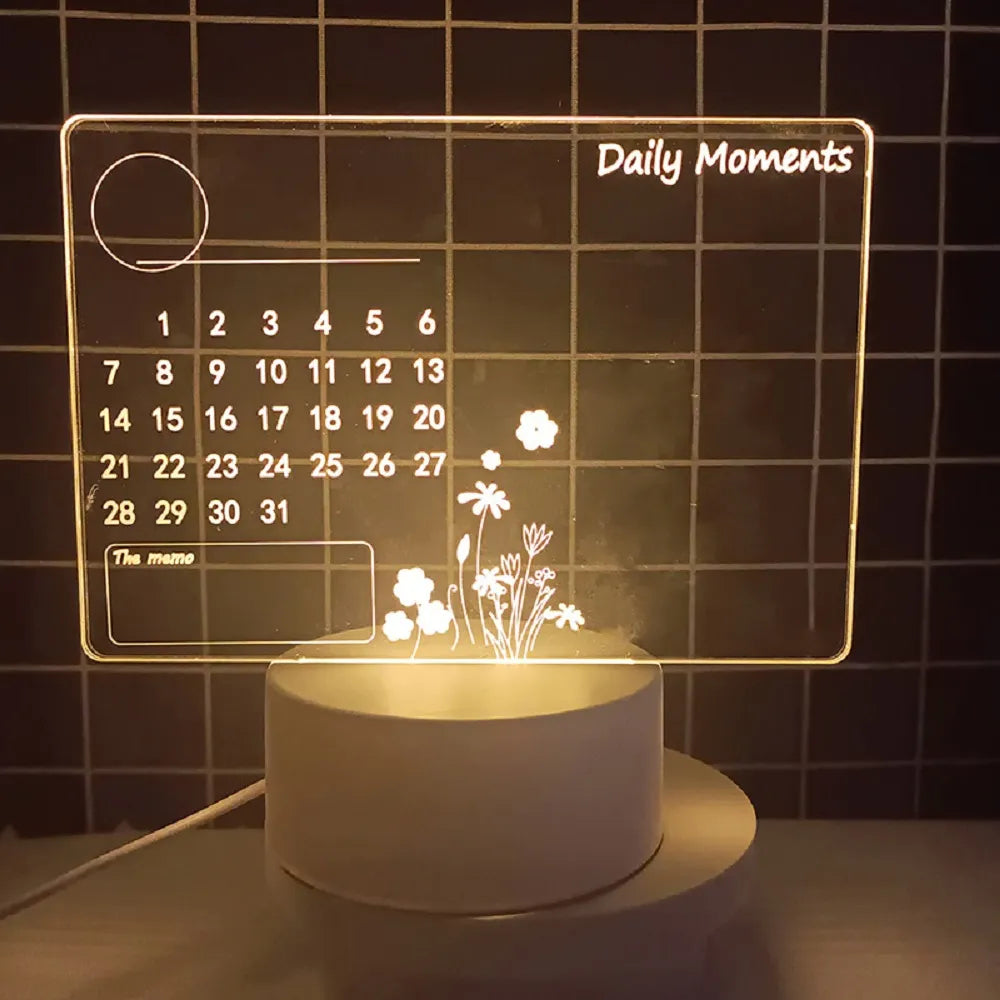 Night Light Changing Memo Board Creative Led Lamp Fair Prices Online